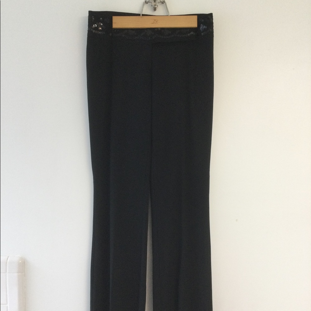 Black dress pants Somme Size Large Lace Detail